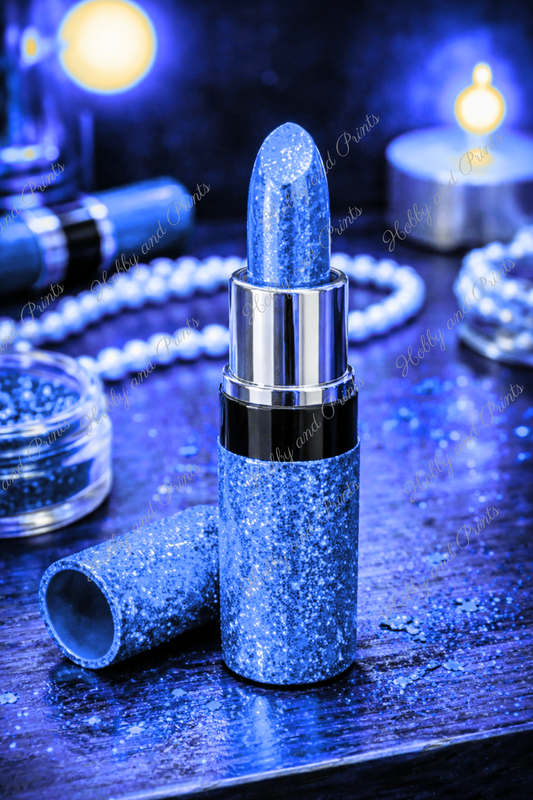 Blauer Lippenstift – Luxus Glamour Make-up