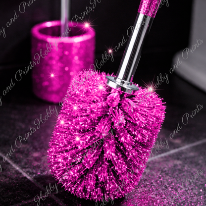 WC Bürste Pink Glitzer Klobürste