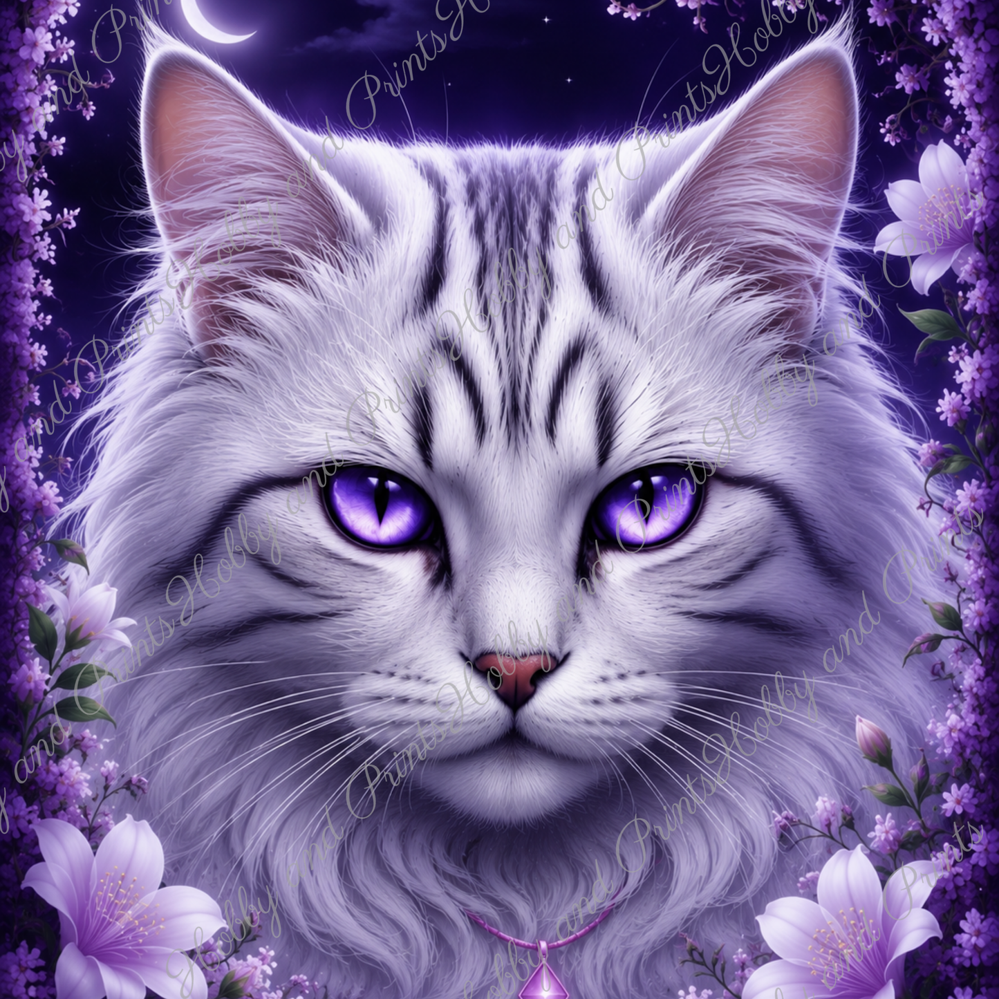 Mystische Maine Coon Mondkatze Luna