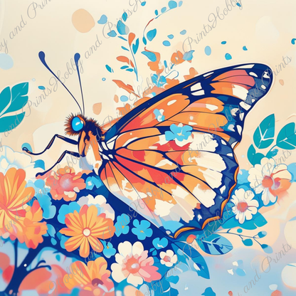 süßer Kawaii Schmetterling