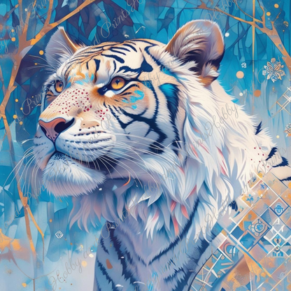 weißer spiritueller Tiger