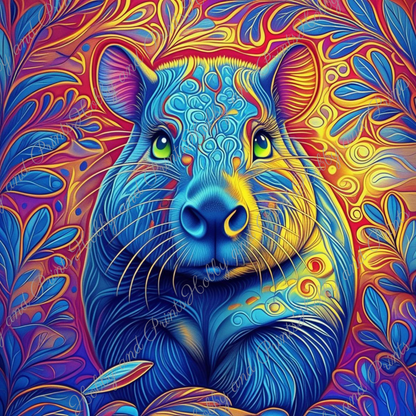 Psychedelisches Capybara Steven