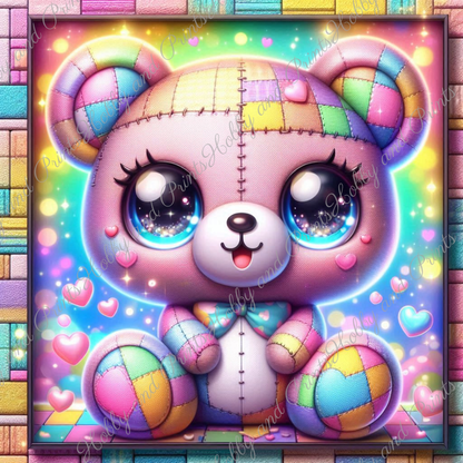 Teddy Patchwork Kawaii