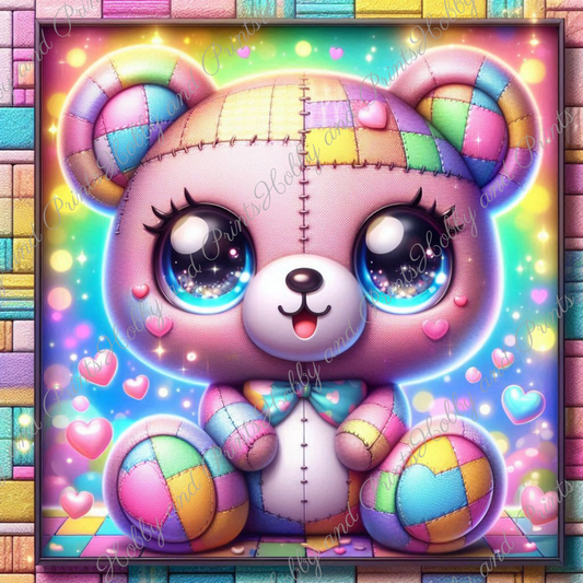Teddy Patchwork Kawaii
