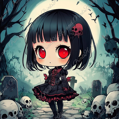 kleines Gothic Mädchen