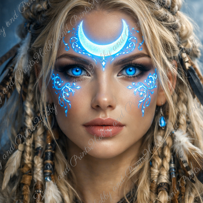 Mystische Schildmaid des Mondes Saphira