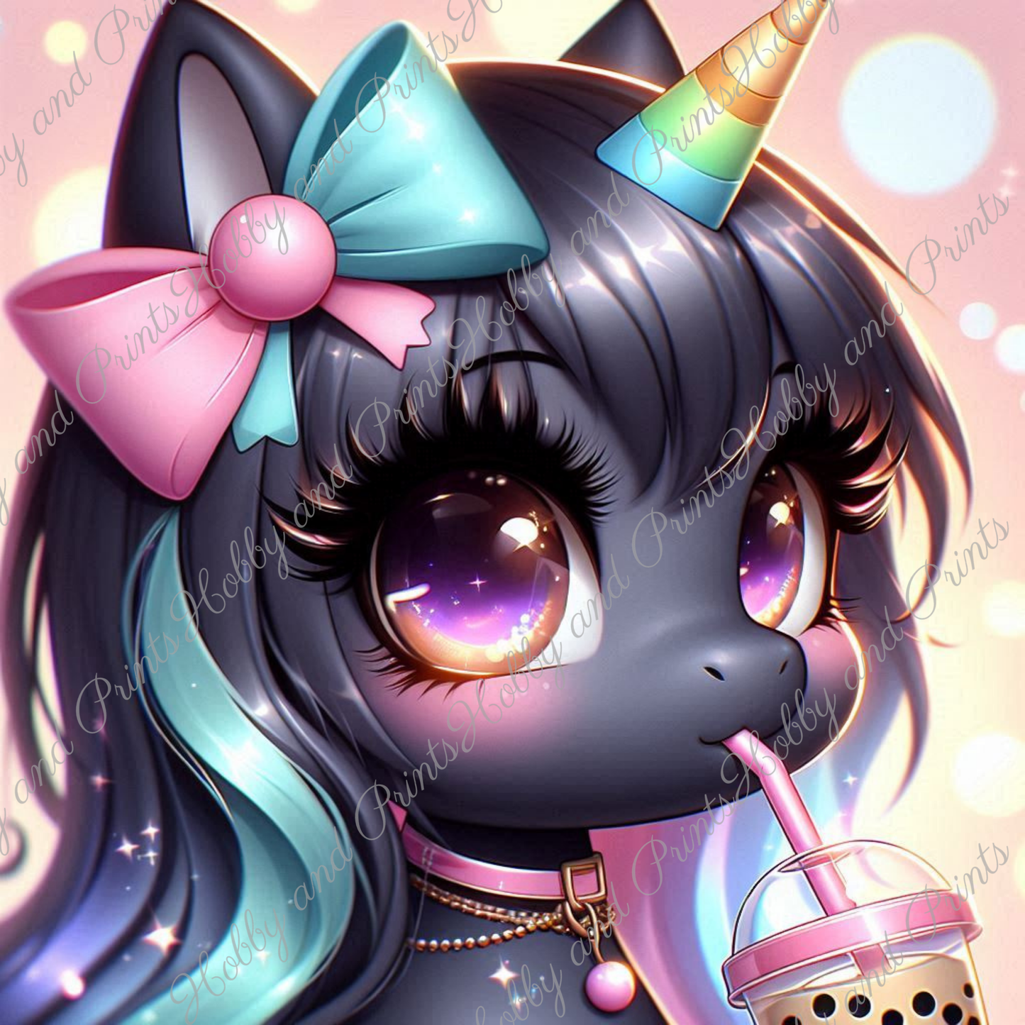 Kawaii Einhorn-Katze