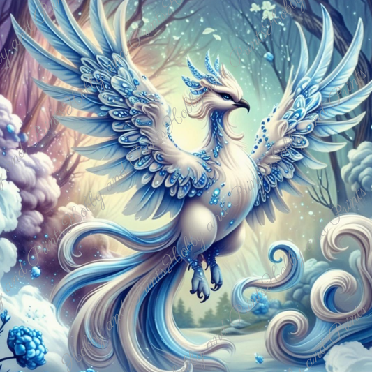 Schneephönix Venus im Winterwolkenland