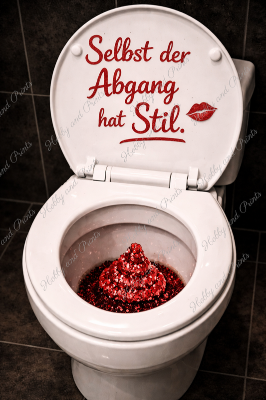 WC Toilette Rot Abgang mit Stil