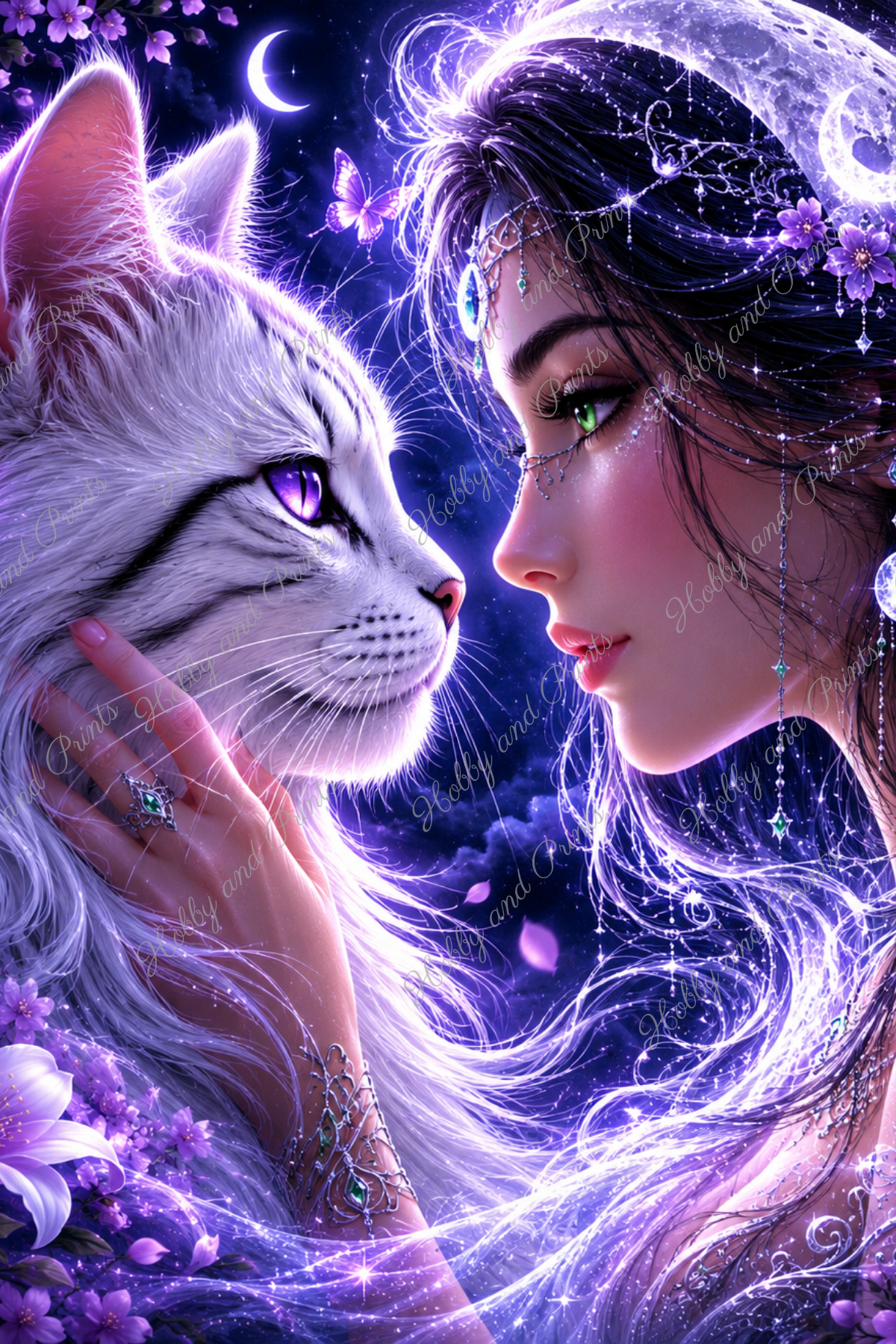 Mondfee & Magische Maine Coon Katze Luna
