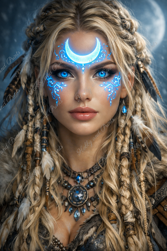 Mystische Schildmaid des Mondes Saphira