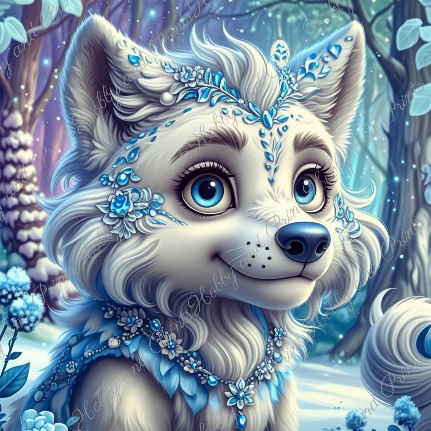 Schneewolf Scott im Winterwunderland