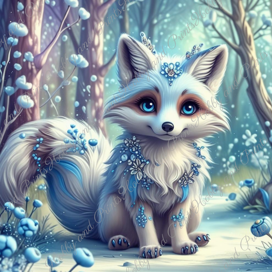Schneefuchs Mira im Winterwunderland