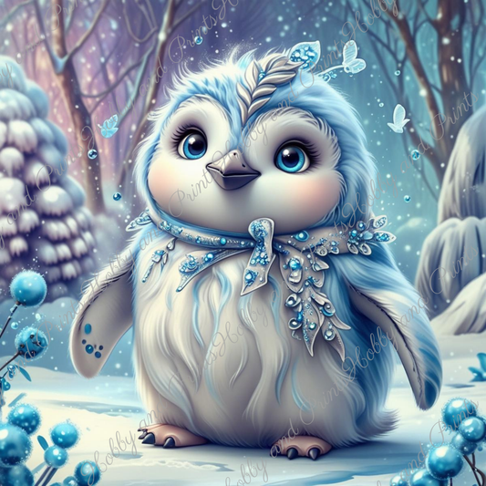 Schneepinguin Pierre im Winterwunderland