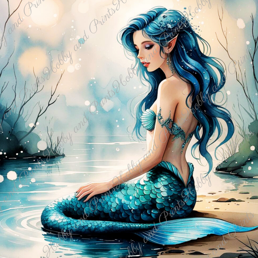 blaue Meerjungfrau Alicia