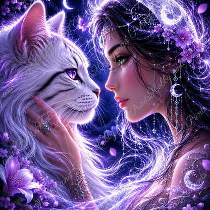 Mondfee & Magische Maine Coon Katze Luna