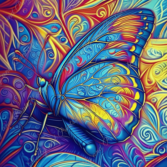 Psychedelischer Schmetterling Fine