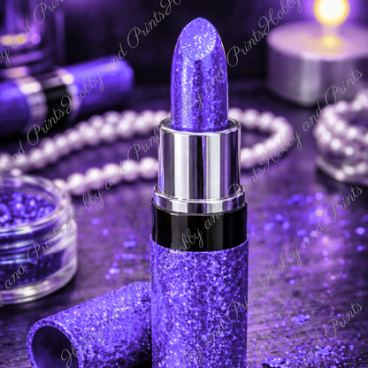 Violetter Lippenstift – Luxus Glamour Make-up
