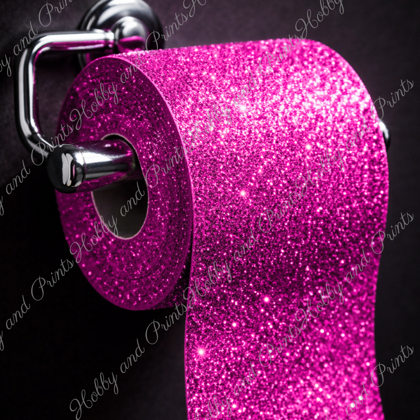 Glitzer Toilettenpapier pink