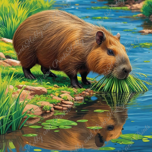 Capybara am Fluss