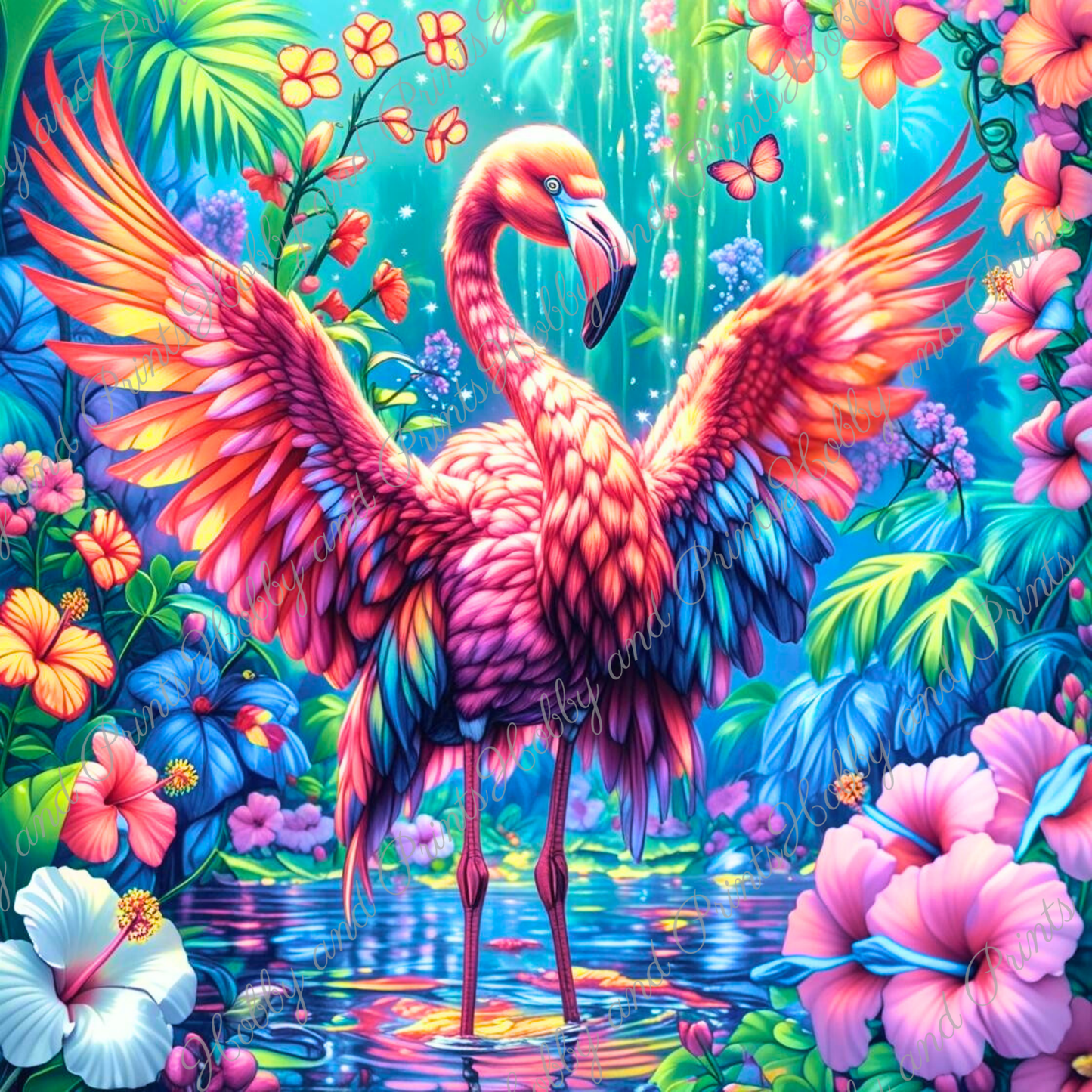 Flamingo im Paradies