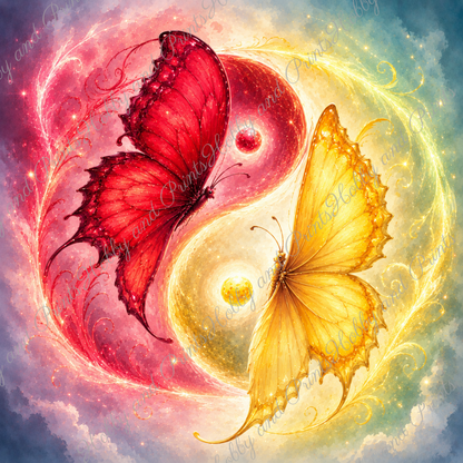 Yin Yang Schmetterlinge