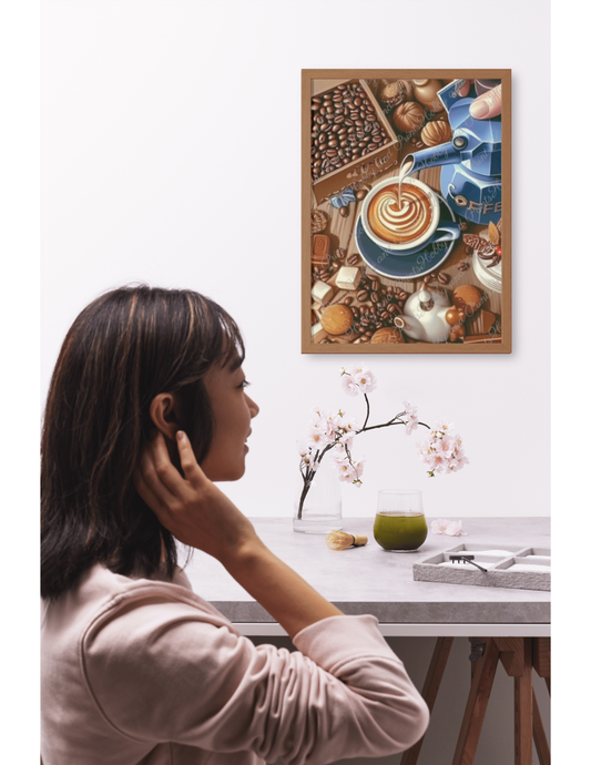 Kaffeeparty im Wohnzimmer