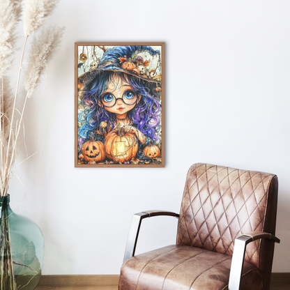 kleine Hexe zu Halloween