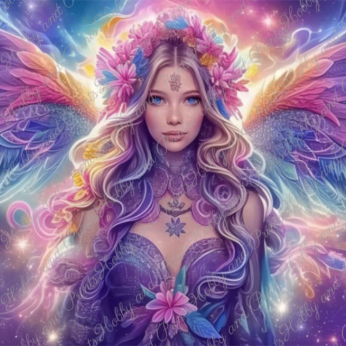 zauberhafter Engel in violett