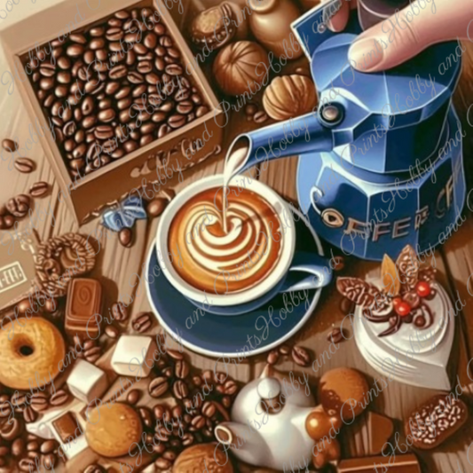 Kaffeeparty im Wohnzimmer