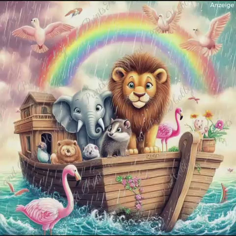 Arche Noah im Comic-Stil