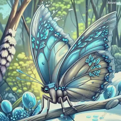 Schneeschmetterling Anni im Winterwunderland