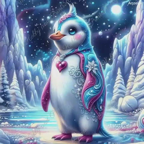 Pinguin Oliver im Fantasieland