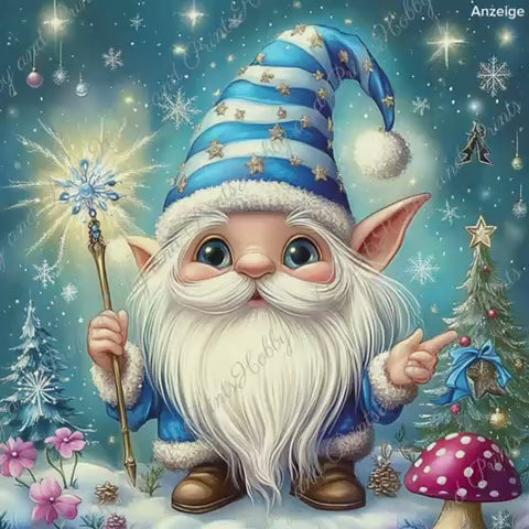 blauer Weihnachtswichtel Udo