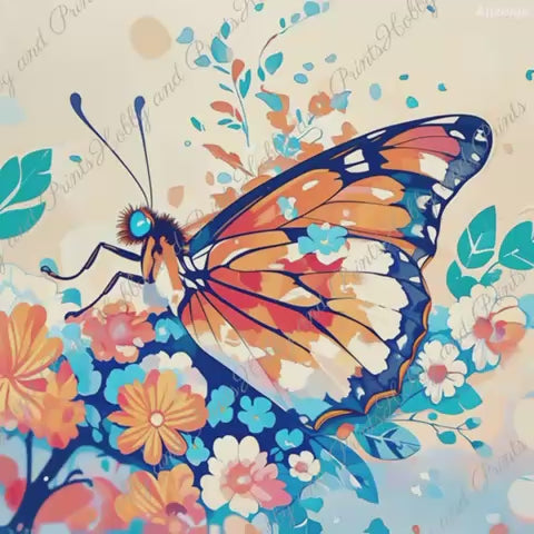 süßer Kawaii Schmetterling