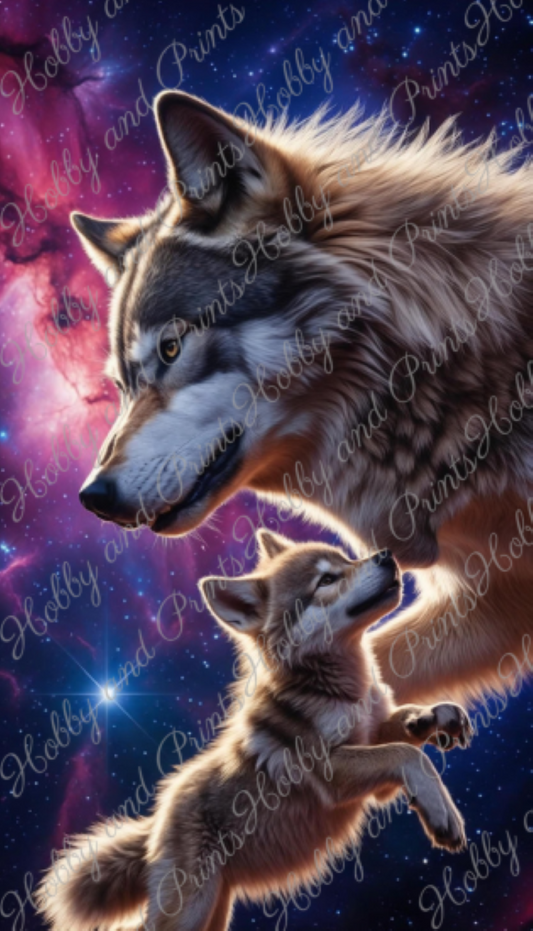 Vater und Sohn im All